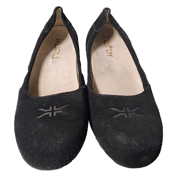 KURU Vienna Arch Support Leather Black Size 8 Pain Relief Slip Ons - Picture 2 of 8